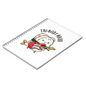 Ebi-body Rock Funny Rocker Sushi Pun Notizblock (Linke Seite)