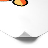 Ebi-body Rock Funny Rocker Sushi Pun Poster (Ecke)