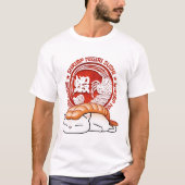 Ebi Shrimp Sushi Cat T-Shirt (Vorderseite)