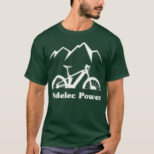EBike Pedelec Power Fahrradbatterie Berg T-Shirt