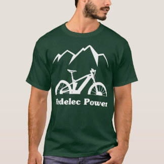 EBike Pedelec Power Fahrradbatterie Berg T-Shirt