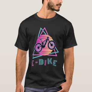 EBike Retro 80er Fahrrad EMTB Radfahren E Bike Ach T-Shirt