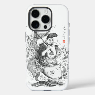 Ebisu - Gott des Fischfangs und Handels (Tuschemal iPhone 16 Pro Hülle