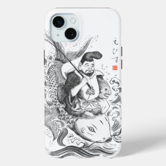 Ebisu - Gott des Fischfangs und Handels (Tuschemal Case-Mate iPhone Hülle