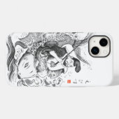 Ebisu - Gott des Fischfangs und Handels (Tuschemal Case-Mate iPhone Hülle (Rückseite (Horizontal))