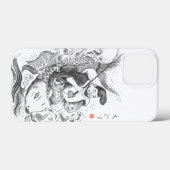 Ebisu - Gott des Fischfangs und Handels (Tuschemal Case-Mate iPhone Hülle (Rückseite (Horizontal))