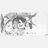 Ebisu - Gott des Fischfangs und Handels (Tuschemal Case-Mate iPhone Hülle (Rückseite / Rechts)