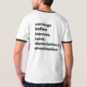 ebitda ist Ihr Freund T-Shirt (Rückseite)