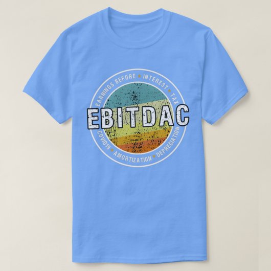 EBITDAC Ergebnis vor Zinssteuer und COVID19 R T-Shirt (Design vorne)