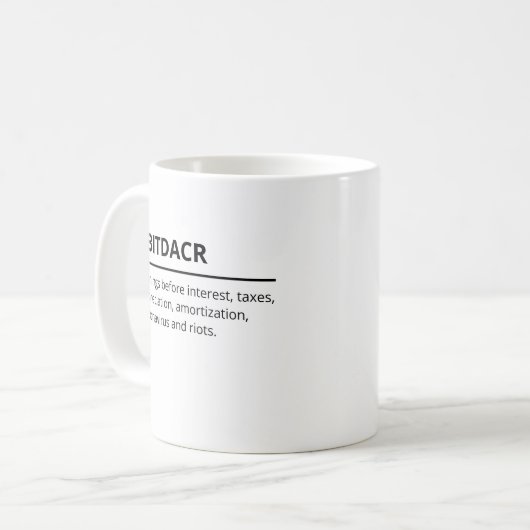 EBITDACR-Tasse Kaffeetasse (Vorderseite Links)