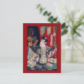 Ebizo Ichikawa von Toyochika Toyohara Postkarte (Stehend Vorderseite)