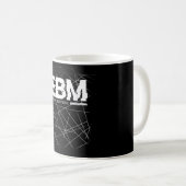 EBM ELEKTRONISCHE KÖRPERMUSIK-DESIGN, DUNKELWELLEN KAFFEETASSE (VorderseiteRechts)