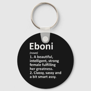 Eboni Definition Personalisiert Name Funny Christm Schlüsselanhänger