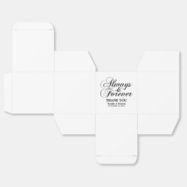 Ebony Always & Forever Gastgeschenk Hochzeit Geschenkschachtel