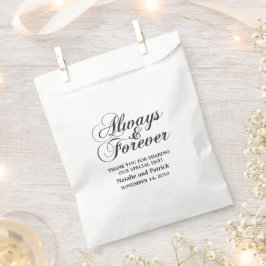 Ebony Always & Forever Gastgeschenk Hochzeit Geschenktütchen