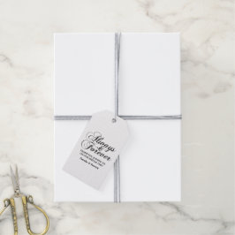 Ebony Always & Forever Wedding Gift Tags Geschenkanhänger