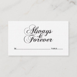 Ebony Always & Forever Wedding Platzkarten