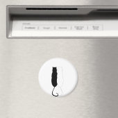 Ebony and Ivory Cats Magnet (In Situ (Geschirrspüler))