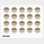 Ebony Art Deco Border Wedding Stickers (Blatt)