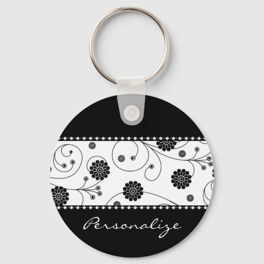 Ebony Bloom Banner Schlüsselanhänger (Vorderseite)