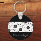 Ebony Bloom Banner Schlüsselanhänger (Vorderseite)