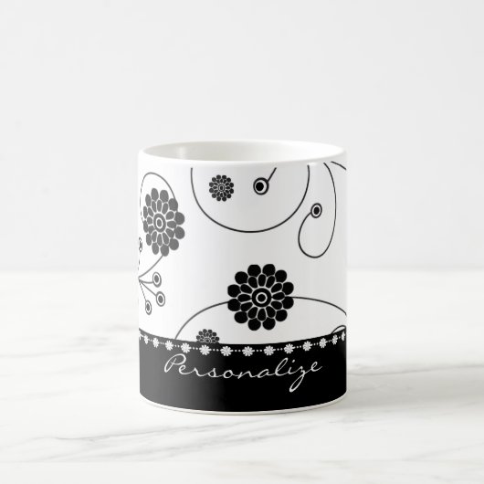 Ebony Bloom Banner Tasse (Mittel)