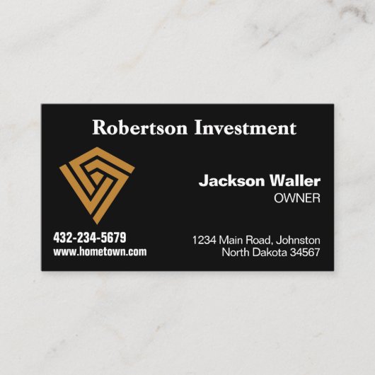 Ebony Calling Card for Any Business Visitenkarte (Vorderseite)