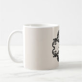 Ebony Chic Damask Tasse (Links)