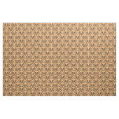 Ebony Coral Parisian Damask Muster Fabric Stoff (Yard (91,4 cm))