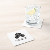 Ebony D20 Würfel Hochzeitspapier-Untersetzer Rechteckiger Pappuntersetzer (Vor Ort)