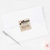 Ebony Deko Chic Save the Date Stickers (Umschlag)