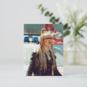 Ebony Der Stamm Postkarte (Stehend Vorderseite)