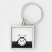 Ebony Dragonfly Emblem Schlüsselanhänger (Vorne)