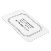 Ebony eingekreist Ticket Speichern Sie das Datumsm Magnet (Rechte Seite)