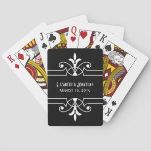 Ebony Extravagant Ornamental Playing Cards Spielkarten