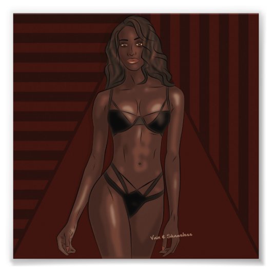 Ebony Eyes Fotodruck (Vorne)