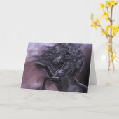 Ebony Fire Greeting Card Karte (Gelbe Blume)