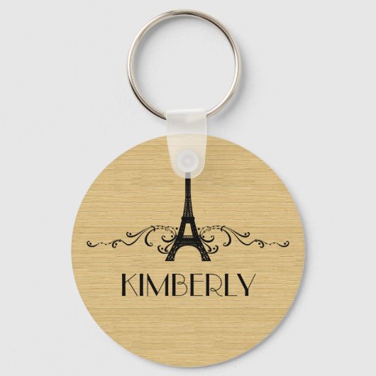 Ebony French Blüh Schlüsselanhänger (Vorderseite)