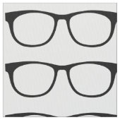 Ebony Hipster Geek Glasses Fabric Stoff (Nahaufnahme)