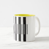 Ebony Ivory - Gelb Zweifarbige Tasse (VorderseiteRechts)
