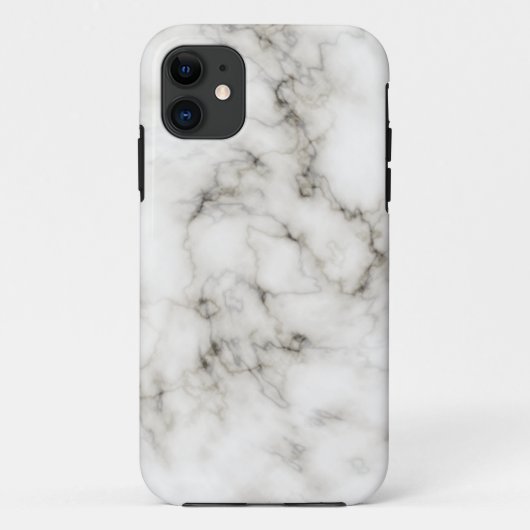 Ebony Ivory Marble Stone Finish Case-Mate iPhone Hülle (Rückseite)