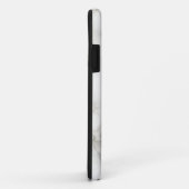 Ebony Ivory Marble Stone Finish Case-Mate iPhone Hülle (Hinten/Rechts)