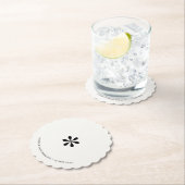 Ebony & Ivory Simple Chic Couple Paper Untersetzer (Vor Ort)