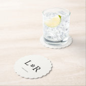 Ebony & Ivory Simple Chic Couple Untersetzer (Vor Ort)