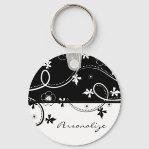 Ebony Leaf Blooms Schlüsselanhänger