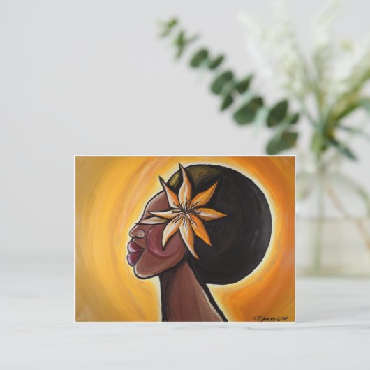 Ebony Postcard Postkarte (Stehend Vorderseite)