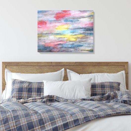 Ebony Rainbow" Leinwand Art (Insitu (Schlafzimmer))