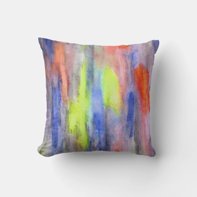 Ebony Rainbow Orange Pillow Kissen (Vorderseite)