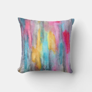 Ebony Rainbow Pink Kissen