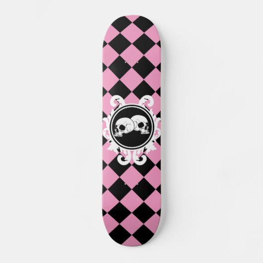 Ebony (rosa)-Skateboarddecke Skateboard (Vorderseite)